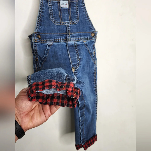 CARTER'S Stretchy Denim Overalls Sz 18m - Picture 5 of 8